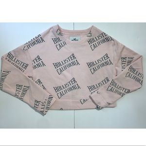 Hollister cropped swearshirt